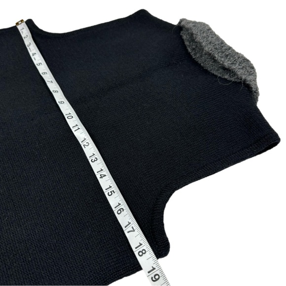 SUSAN BRISTOL Wool/Alpaca Knit Blend Embroidered Detailed Zip-Up Vest - Picture 5 of 9